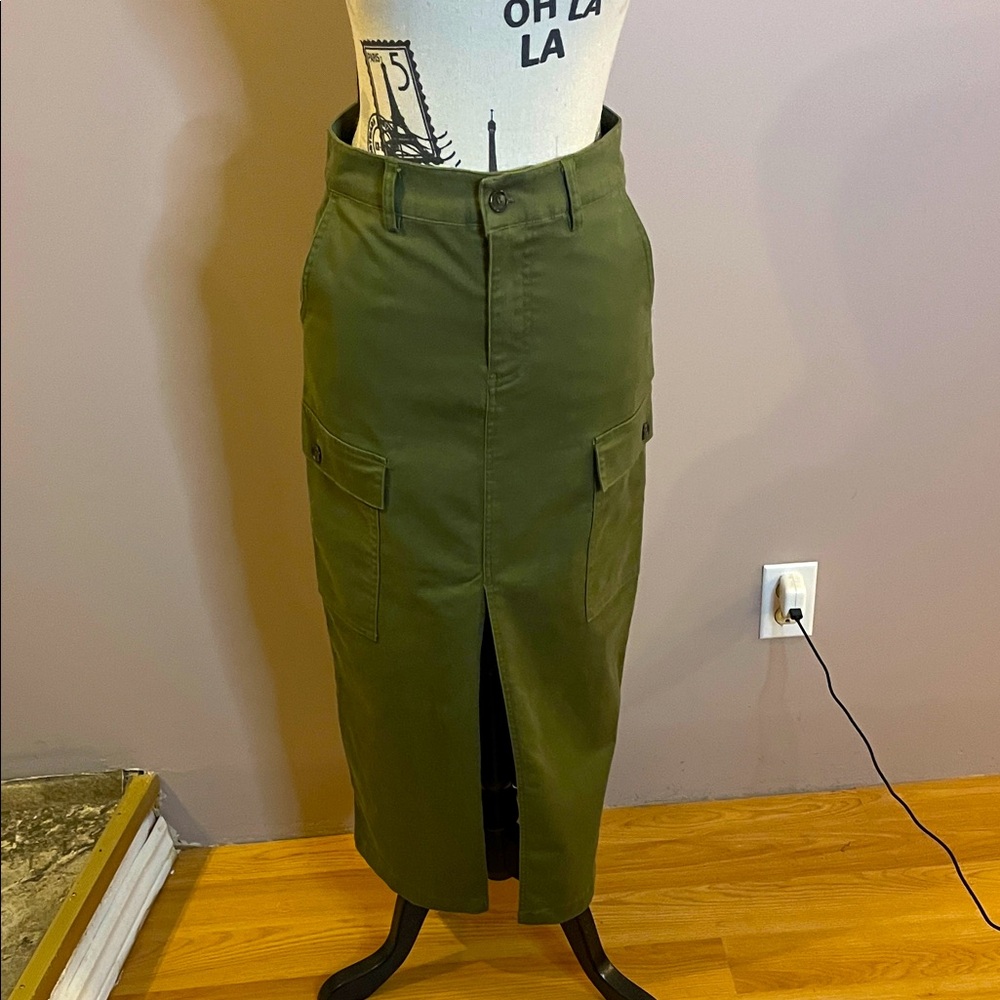 Jason Wu Army Green Cargo Skirt – NWT – XS